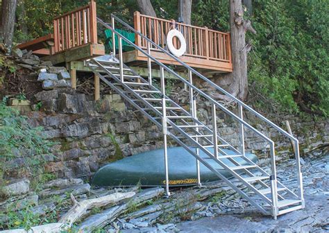 Aluminum Stairs For Beach Or Waterfront Access — The Dock Doctors
