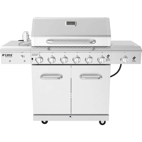 Nexgrill Deluxe 6 Burner Propane Gas Grill In Stainless Steel With