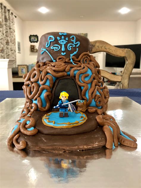 Another rule is to maintain a comfortable font size. A Shrine Birthday cake my wife made for our son's party. : Breath_of_the_Wild