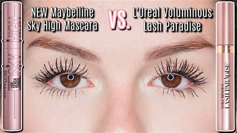 new maybelline sky high mascara vs l oreal voluminous lash paradise best drugstore mascara