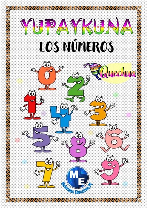 Los Números En Quechua Yupaykuna Actividades Escolares Números
