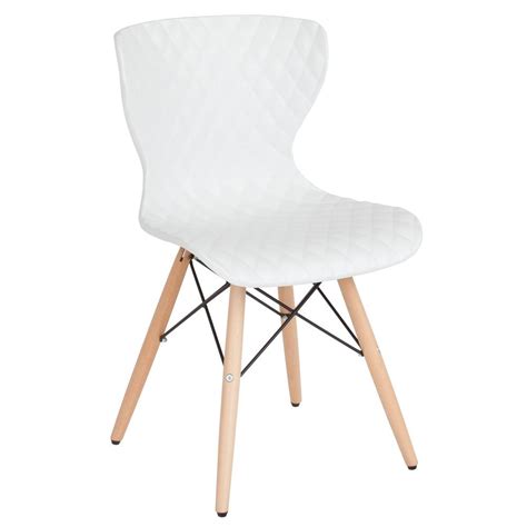 Flash Furniture White Plastic Officedesk Chair Cga Lf