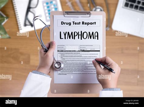 Lymphoma Doctor Hand Working Professional Doctor Stock Photo Alamy