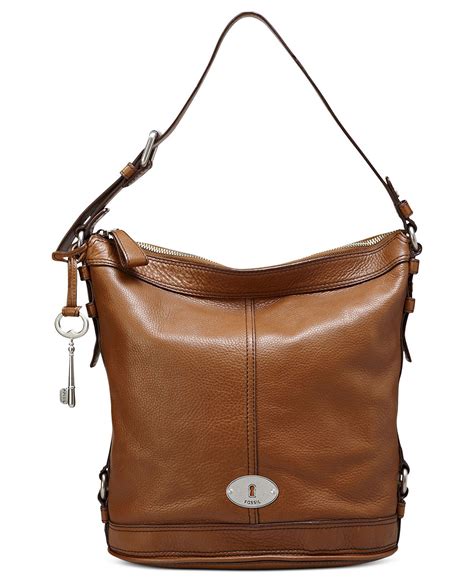 Fossil Handbag Maddox Leather Bucket Bag Handbags And Accessories