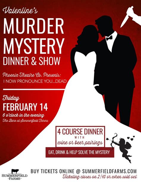 Arts club of washington • washington, dc. Valentine's Murder Mystery Dinner - Summerfield Farms