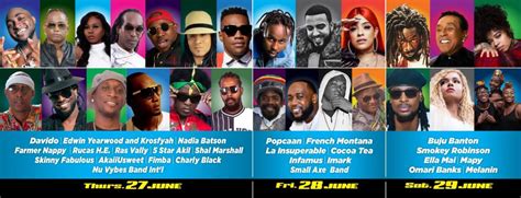 St Kitts Music Festival 2019 Lineup Includes International Superstars