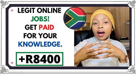 legit online jobs south africa get paid for your knowledge youtube