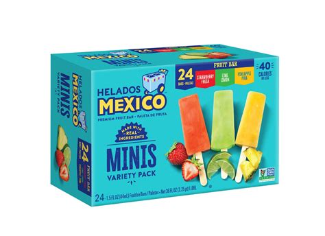 Helados Mexico Mini Fruit Bars Variety Pack 24 Ct Shipt