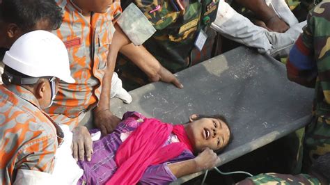 woman rescued from rubble 17 days after bangladesh factory collapse photos