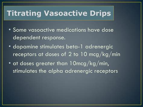 Ppt Titrating Vasoactive Drips Powerpoint Presentation Free Download