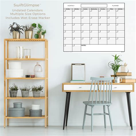 Monthly Wall Planner 24 X 36 Swiftglimpse Swift Calendars