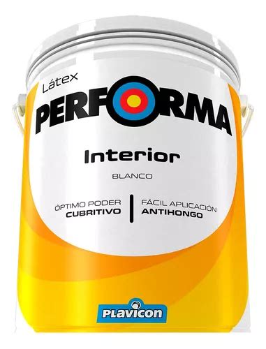 Latex Interiores Mate Plavicon Performa X 10 Lts