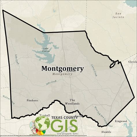 Montgomery County GIS Shapefile And Property Data Texas County GIS Data