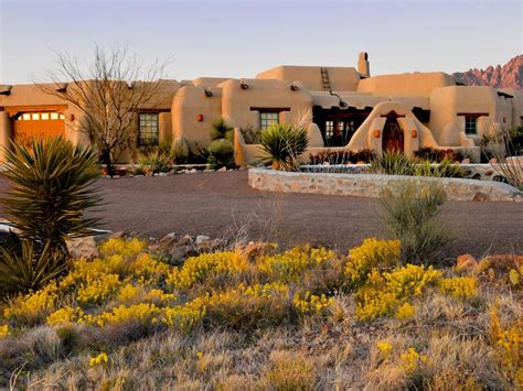 Adobe Style New Mexican Home House Styles Santa Fe Style Homes New