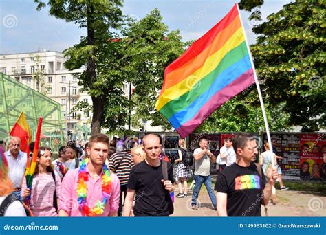 Warsaw`s Equality Paradethe Largest Gay Pride Parade In Central And Eastern Europe Brought