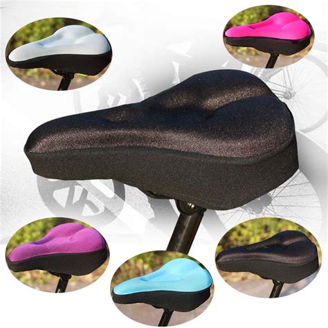Bike Bicycle Cycle Extra Comfort Pad Cushion Cover For Saddle Seat Comfy Hot Ebay