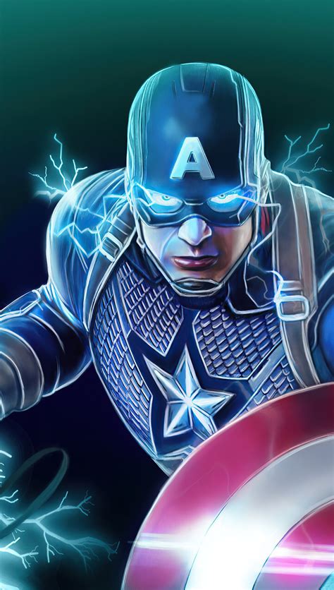 Capitan America Con Escudo Y El Martillo De Thor Fondo De Pantalla K