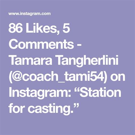 The Text Reads 81 Likes 5 Comments Tamara Tangerii Coach Tamia