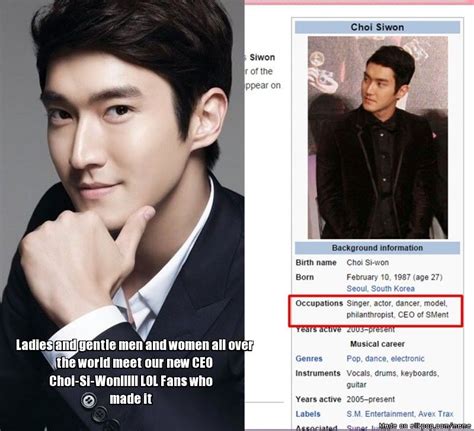 Siwon The New Sm Ceo Allkpop Meme Center Siwon Memes Choi Siwon