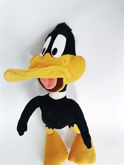 Vintage Daffy Duck Doll Stuffed Animal Looney Tunes Plush Toy Etsy