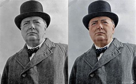 Ww2 Winston Churchill 1941 Colorization