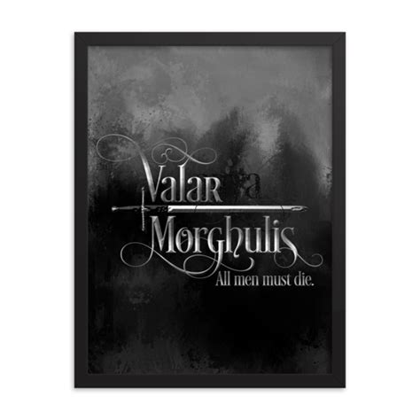 Valar Morghulis. Arya Art Print | Art prints quotes, Art ...