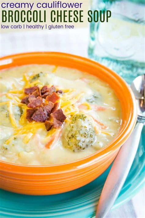 Creamy Keto Cauliflower Broccoli Cheese Soup Cupcakes And Kale Chips
