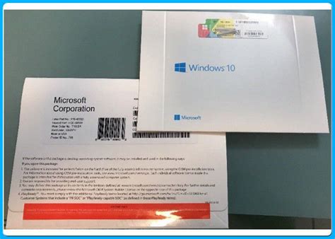 Microsoft Windows 10 Pro Pack Microsoft Windows 10 Pro Software Oem 32