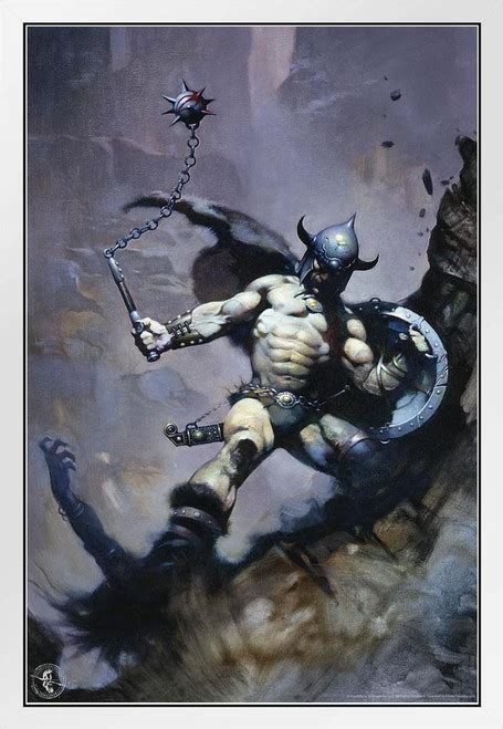 Warrior With Ball And Chain By Frank Frazetta Art Wall Art Gothic