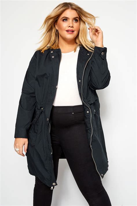 Navy Zip Through Jacket Sizes 16 To 36 Yours Clothing