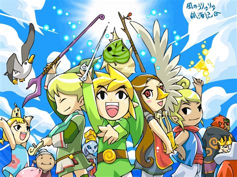Download The Legend Of Zelda The Wind Waker Link Sailing The Great