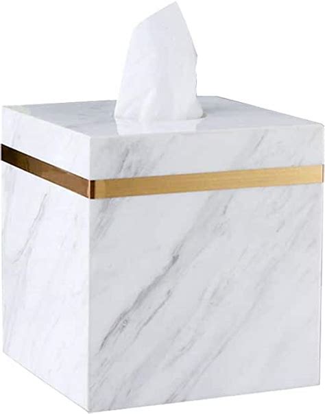 Marble Tissue Box Cover