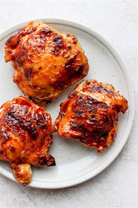 Bbq Grilled Chicken Thighs Rub Bbq Sauce Fit Foodie Finds