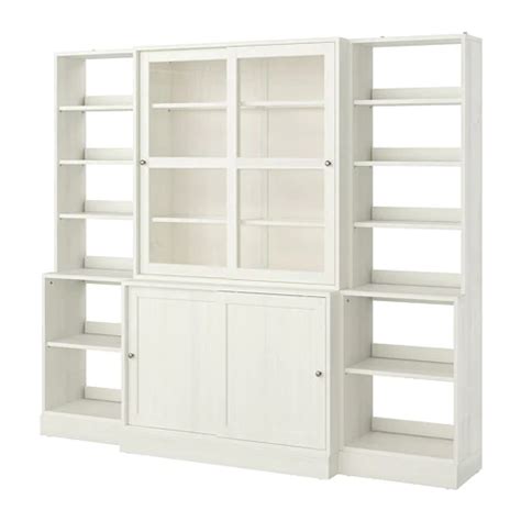 Ikea custom kitchen cabinet door page. IKEA HAVSTA White Storage with sliding glass doors in 2020 ...