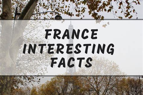 Facts About France That Make You Go Aha Here Are The Top Intersting