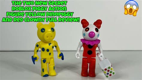 New Secret Roblox Piggy Yellow Dinopiggy And Red Clowny Action Figure