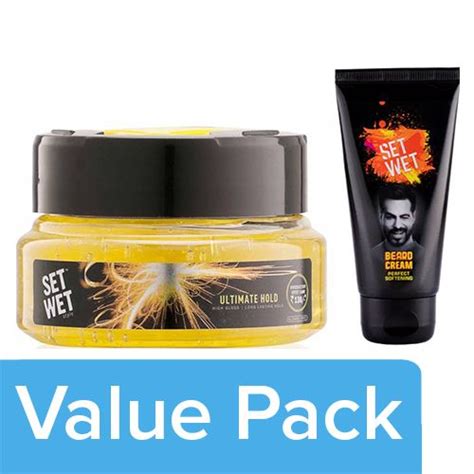 Hair gel has its place for sure. Buy Set Wet Hair Gel - Ultimate Hold 250 Ml + Beard Cream ...