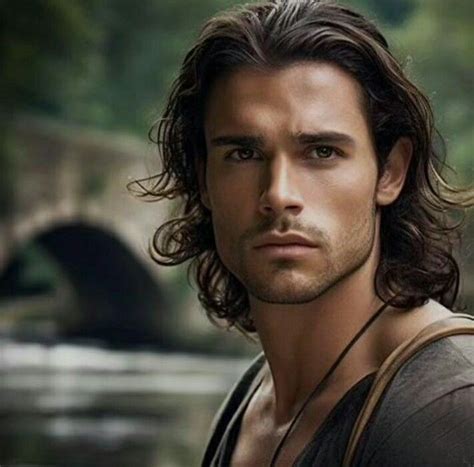 Pin By Michelle Mish Sublett On Men Long Hair Brown Hair Male Dark Haired Men Hair Reference