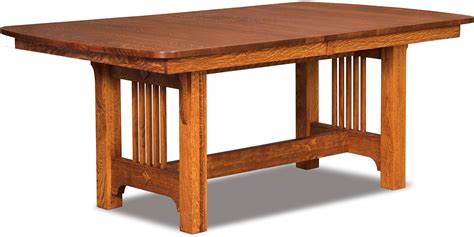 Craftsman Mission Trestle Table Amish Dining Table Custom Table