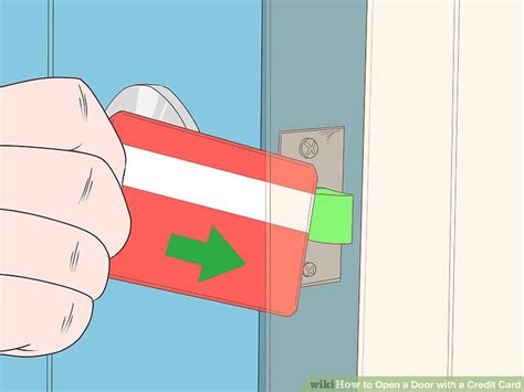 And if you find it, you can unlock it just as easily to use your card like normal again. How to Open a Door with a Credit Card: 8 Steps (with Pictures)
