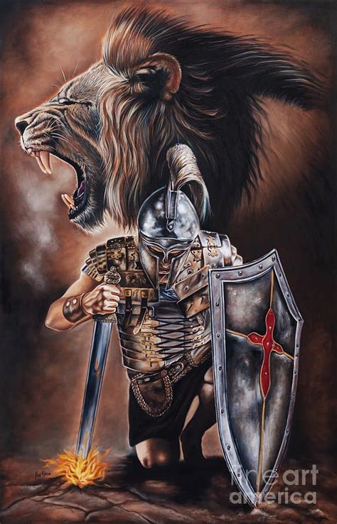 Warrior Painting Valiant Men By Ilse Kleyn Prophetic Art Warriors