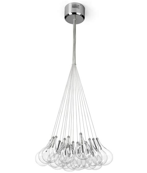 Where to buy ceiling lights online. Teardrop Cluster Hanging Pendant with 19 or 37 Glass Pendants