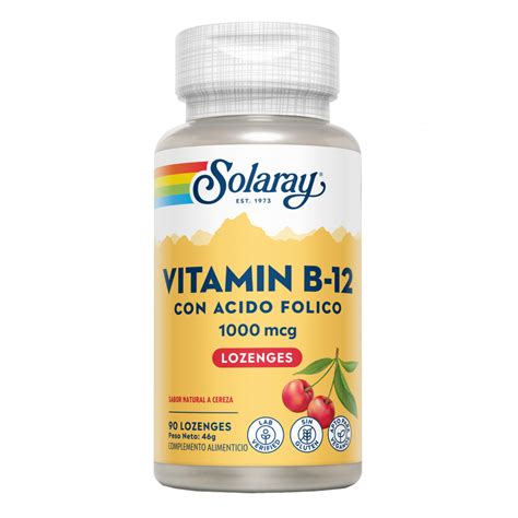 Vitamina B 12 2000 Mcg 90 Comp Subling Solaray