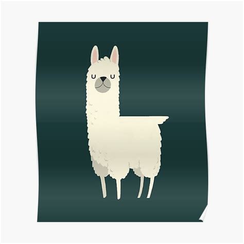 Llamas Poster By Keatonnugent Redbubble
