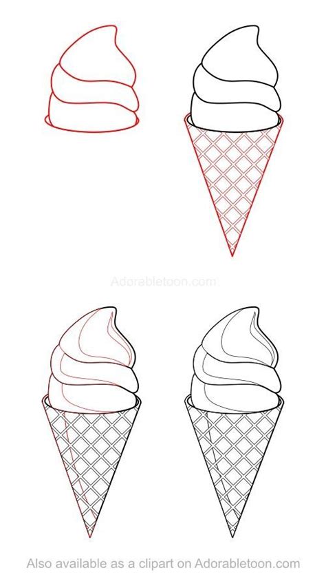 How To Draw Ice Cream How To Draw Pinterest How To Draw To Art Sub Lessons Painting