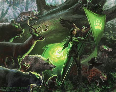 Paragon Of Eternal Wilds Mtg Art From Magic 2015 Set By Winona Nelson