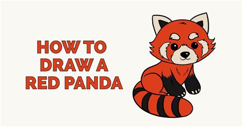 How To Draw A Red Panda Really Easy Drawing Tutorial Panda Drawing