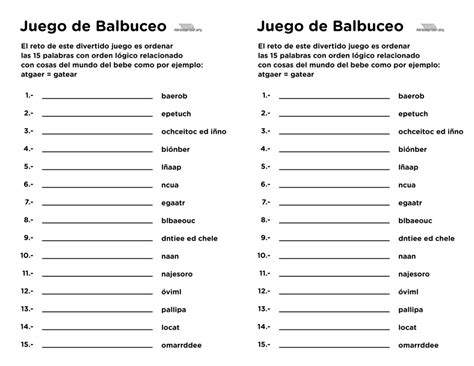 Juego De Baby Shower De Balbuceo Para Imprimir En Pdf 2022