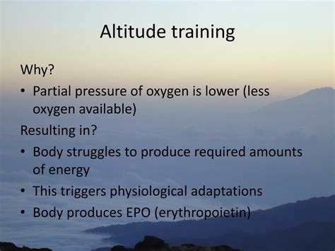 Ppt Altitude Training Powerpoint Presentation Free Download Id2870990