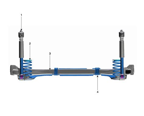 Kia Forte Rear Suspension System Couple Torsion Beam Axle